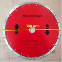 Lưỡi cắt đá - cắt bê tông 300mm Có răng - Hàn Quốc (HQ300K)
