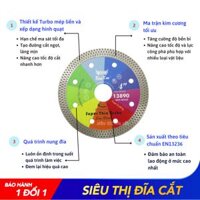Lưỡi Cắt Đa Năng 100mm KingTom Răng Hoa Sắc Màu - Cắt Gạch Men, Bóng Kiếng