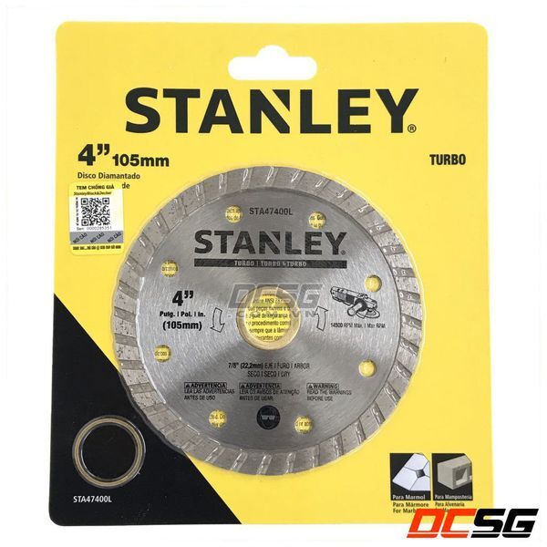 Lưỡi cắt gạch 4″(105mm) x 0.080 x 7 X 20mm Stanley STA47400L