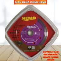 Lưỡi Cắt Gạch Đá Ốp Lát Nemo Chính Hãng Phi 105mm Sắc Ngọt Không Mẻ Răm / Dùng Cho Máy Cắt Cầm Tay