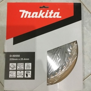 Lưỡi cắt gỗ 235mm 40 răng Makita D-50550