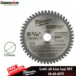Lưỡi cắt kim loại 135mm 50T Milwaukee 48-40-4075