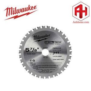 Lưỡi cắt kim loại Milwaukee 34T 149mm 48-40-4080