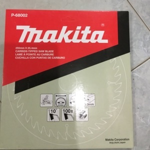Lưỡi cắt nhôm hợp kim 100 răng Makita P-68002 (255 x 25.4 x 100T)
