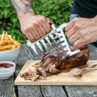 Lưỡi cắt thịt bằng kim loại - Máy xé thịt móng gấu BBQ (máy xé thịt heo kéo)