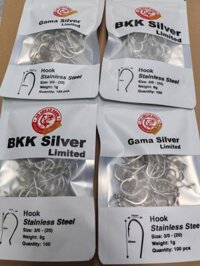 Lưỡi câu cá BKK và Gama Silver hàng chuẩn loại 1