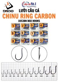 LƯỠI CÂU CÁ - LƯỠI HỘP DAIDO CHINU 1053 BOX HOOKS