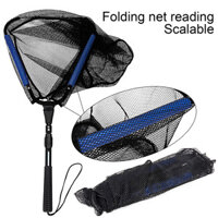 Lưới Câu Cá PET Dễ Dàng Mang Theo Nhẹ Chống Mài Mòn Di Động Dày Lỗ Bắt Cá Nylon Có Thể Thu Vào Lưới Câu Cá Kính Thiên Văn Cho Ngoài Trời