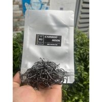Lưỡi câu cá tra, chim carbon hook số 3 và 4 bịch 100 cái
