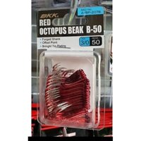 [Lưỡi Câu Chính Hãng] Lưỡi BKK Red OCTOPUS size 2.số 3.số 4