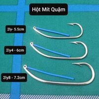 Lưỡi Câu Hột Mít Quặm 5 Size Thép