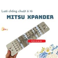 Lưới chắn chuột xe MITSU XPANDER tấm Inox logo sáng bóng chống chuột chui khe điều hòa khoang máy ô tô MITSUBISHI cao cấp