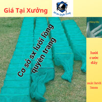 [LƯỚI CHẤT LƯỢNG]Lưới lồng bát quái  bắt tôm cua cá lỗ mắt 3mm dài từ 4m5 đến 8m,lưới lồng bắt tôm cua cá hàng đẹp
