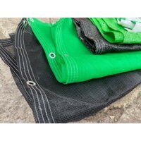 Lưới che nắng 90% màu đen may viền đóng khoen sẵn - Lưới che nắng dệt kim Đài Loan siêu bền 8 năm