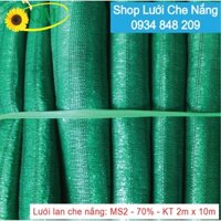 Lưới che nắng Thái Lan 2m x 10m - phủ 70%