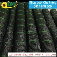 Lưới che nắng Thái Lan - MS01 - 2m x 20m - phủ 50%