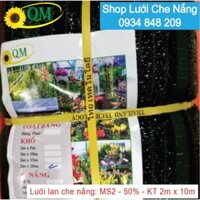 Lưới che nắng Thái Lan - MS02 - 2m x 10m - phủ 50%