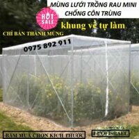 Lưới chống côn trùng , nhà lưới mini trồng rau củ quả