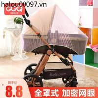 Lưới Chống Muỗi Cho Trẻ Em Xe Đẩy Full Cover Phong Cách Đa Năng Xe Đẩy Bé Mã Hóa Thoáng Khí Che Nắng Gạc Vỏ Muỗi