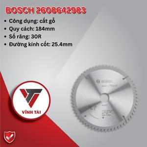 Lưỡi cưa gỗ 184x25.4mm T30 Bosch 2608642983