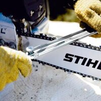 lưỡi cưa gỗ lắp máy mài Bộ dụng cụ dũa tròn STIHL của Đức một bộ ba chuỗi cưa mài sắc máy mài xích cưa lưỡi cưa xích gắn máy mài Lưỡi cưa xích