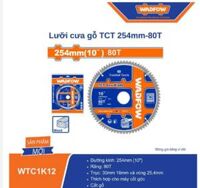 LƯỠI CƯA GỖ TCT 254MM-80T WADFOW WTC1K12