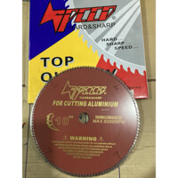 Lưỡi cưa gỗ TOp đỏ  phi 255mm lỗ trục 25,4mm loại 100 răng và 120 răng hợp kim 3mm răng chéo cắt gỗ,nhôm,nhựa loại tốt