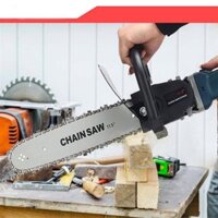 Lưỡi cưa xích gắn máy mài cầm tay, gắn mắt mài pin mài điện cầm tay, dễ dàng sử dụng tiện lợi cho công việc cưa gỗ frees