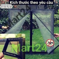 Lưới dán chống muỗi, may theo yêu cầu, kèm (Sợi thủy tinh)