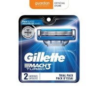 Lưỡi Dao Cạo Mach 3 Turbo Gillette Hộp 2 Lưỡi