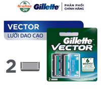 Lưỡi Dao Cạo Râu Gillette Vector Vỉ 2 Cái