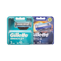 Lưỡi Dao Cạo Râu GILLETTE Fusion 5 Proglide (5 Lưỡi) | Mach3 (3 Lưỡi) lưỡi cạo cho nam