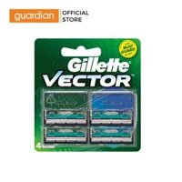 Lưỡi Dao Cạo Râu Gillette Vector - Hộp 4 Lưỡi