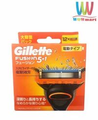 Lưỡi dao cạo râu Gillette Fusion 5+1 Power 12 cái (Nội địa Nhật Bản)