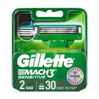Lưỡi dao cạo râu gillette Mach3 Sensitive vỉ 2