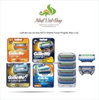 Lưỡi dao cạo râu thay thế 5+1 Gillette Fusion Proglide (Hộp 4 cái) 8795