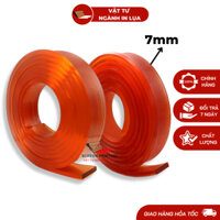 Lưỡi dao gạt mực in lụa 7mm đầu bằng và đầu nhọn