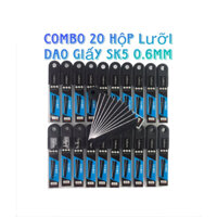 Lưỡi Dao Giấy Thép Đen SK5 0.6mm(Combo 10 Hộp,20 Hộp).Lưỡi Dao Rọc Giấy,Dao Trổ,Lưỡi Dao Đa Năng 18*100mm.Bền Bỉ,Sắc Bén