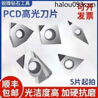 Lưỡi dao kim cương Pcd Lưỡi phay CNC siêu sáng apm Nhôm đồng chuyên dụng CNC Máy tiện cắt kim cương Masonry