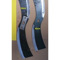 Lưỡi Dao Lắp Máy Xắt Chuối, Băm Cỏ dao cong 42cm trục 14mm, Dài 50cm trục 16, Dài 51cm trục 20
