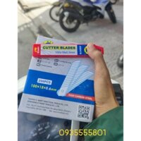 Lưỡi dao rọc giấy Đà Nẵng , lưỡi dao Cmart . 1 hộp 20 vỉ giá 250.000 , 1 vỉ 10 lưỡi
