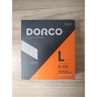 LƯỠI DAO RỌC GIẤY DORCO 18MM (100 LƯỠI)