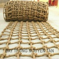Lưới dây thừng trang trí và làm Lưới giường tầng, lưới an toàn cầu thang, ban công, khu vui chơi bán theo mét dài