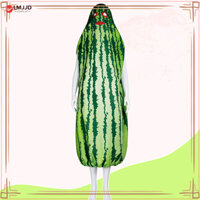 Lưới Đỏ Dưa Hấu Áo Sơ Mi Cosplay Dưa Hấu Nóng Pedicel In Hình Chui Đầu Một Mảnh Dưa Hấu Nóng Cos Hiệu Suất Mặc