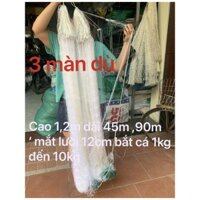 Lưới dù 3 màn , lưới đánh bắt cá , lưới 3 màn