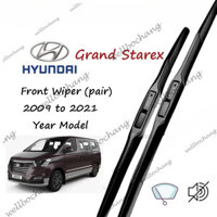 Lưỡi gạt nước phía trước Hyundai Grand Starex 20 + 24 Bộ / cặp cho gạt nước cửa sổ ô tô H1 2009 đến 2021 năm (loại lai silicon) từ khăn lau