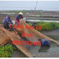 Lưới kéo cá dài 20m cao 2m túi 4m