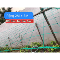 Lưới Làm Giàn Leo [ Khổ Rộng 3M x 6M ] Lưới Giàn Mướp, Dây Leo Giàn - Giá Rẻ Nhất Thị Trường