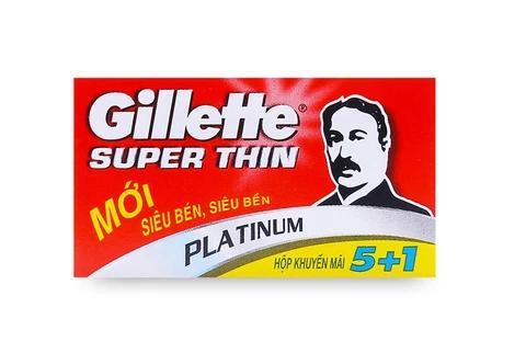 Lưỡi lam Gillette Super Thin hộp 6 lưỡi