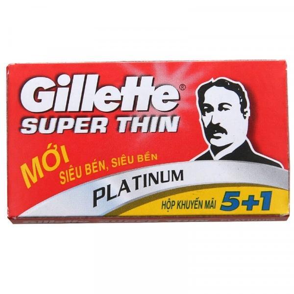 Lưỡi lam Gillette Super Thin hộp 6 lưỡi